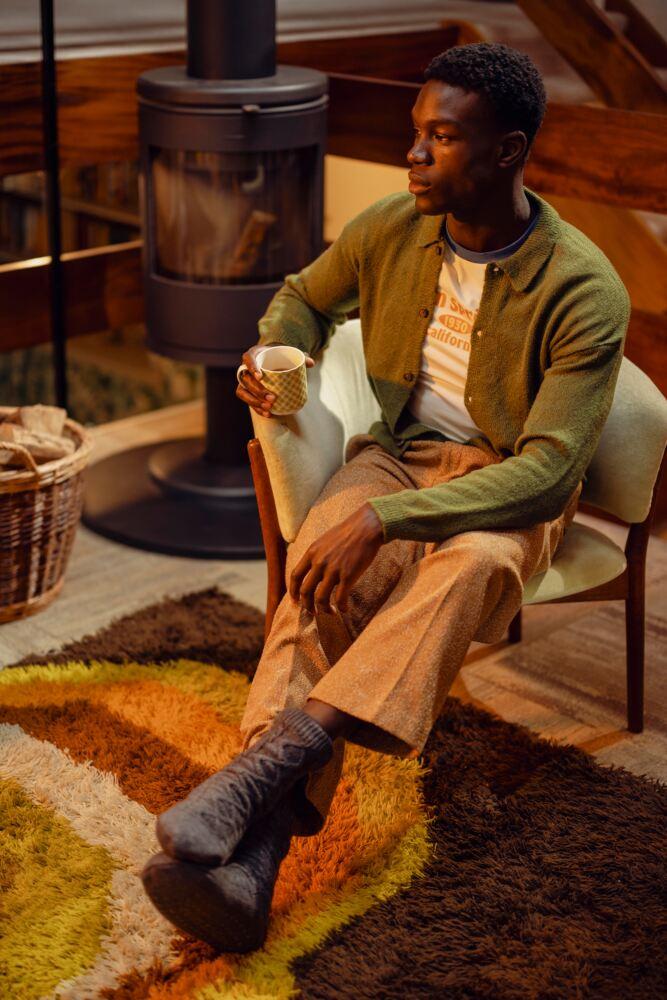 SOCKSHOP Mens Slipper Socks With Grip