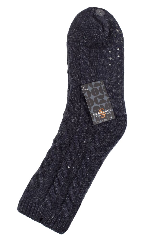 SOCKSHOP Mens Slipper Socks with Grip