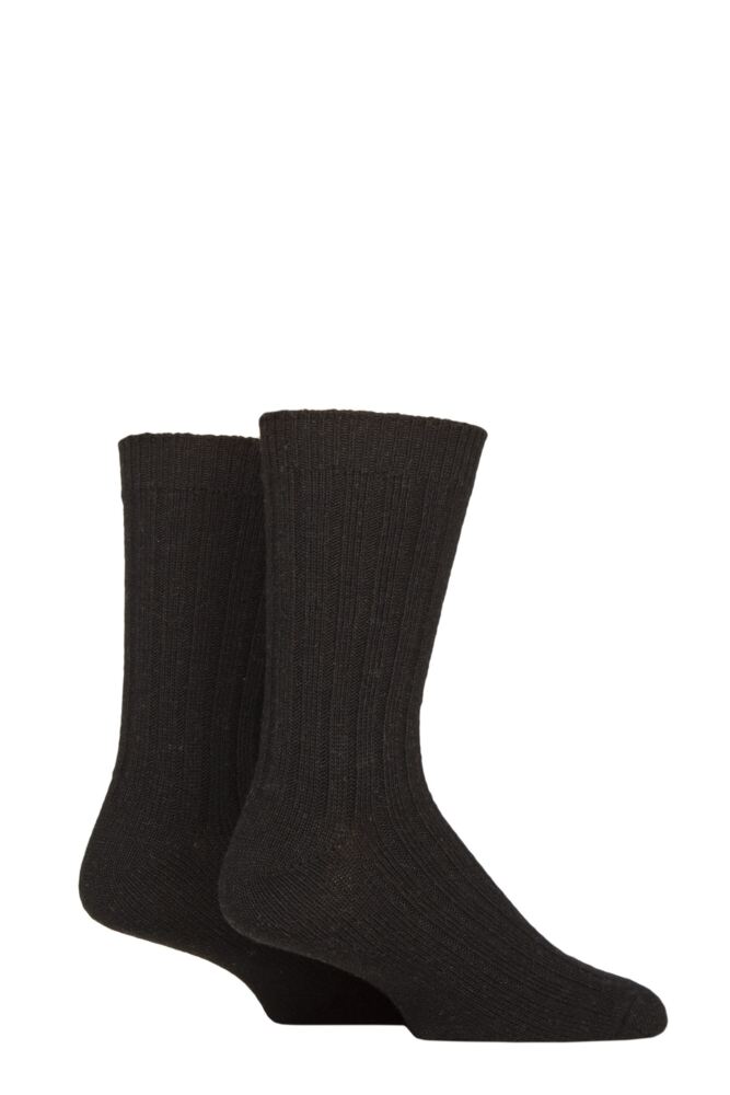 SOCKSHOP Mens Wool Mix Boot Socks 2-Pair