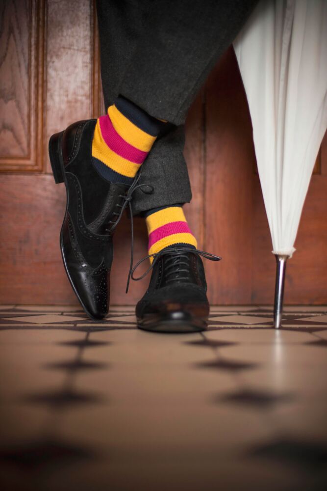 SOCKSHOP  Of LondonMens Cotton Bold Broad Stripe Socks