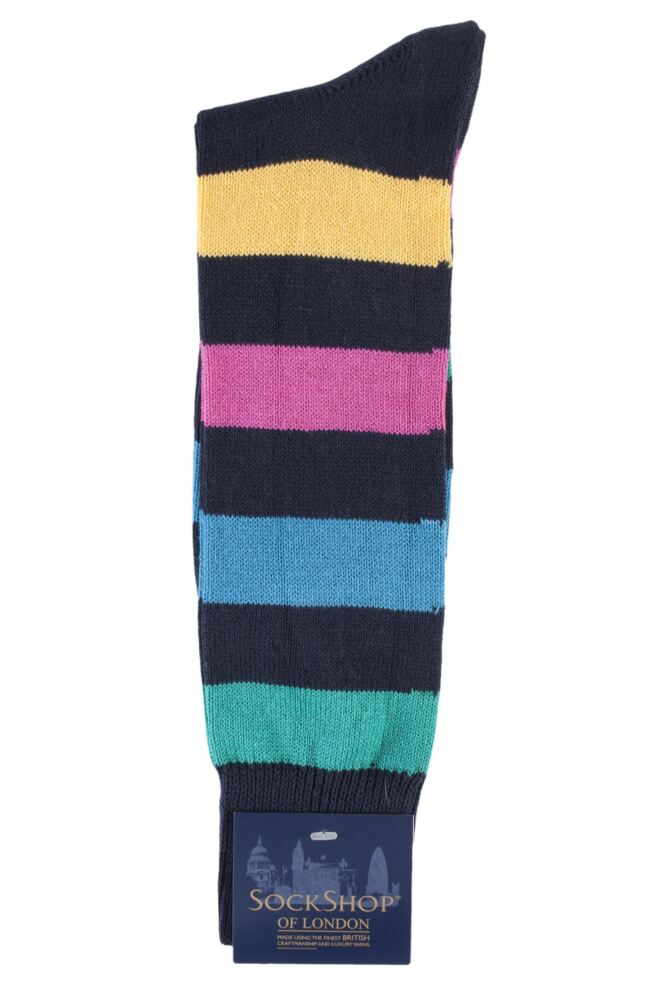 SOCKSHOP  of LondonMens Cotton Bold Broad Stripe Socks