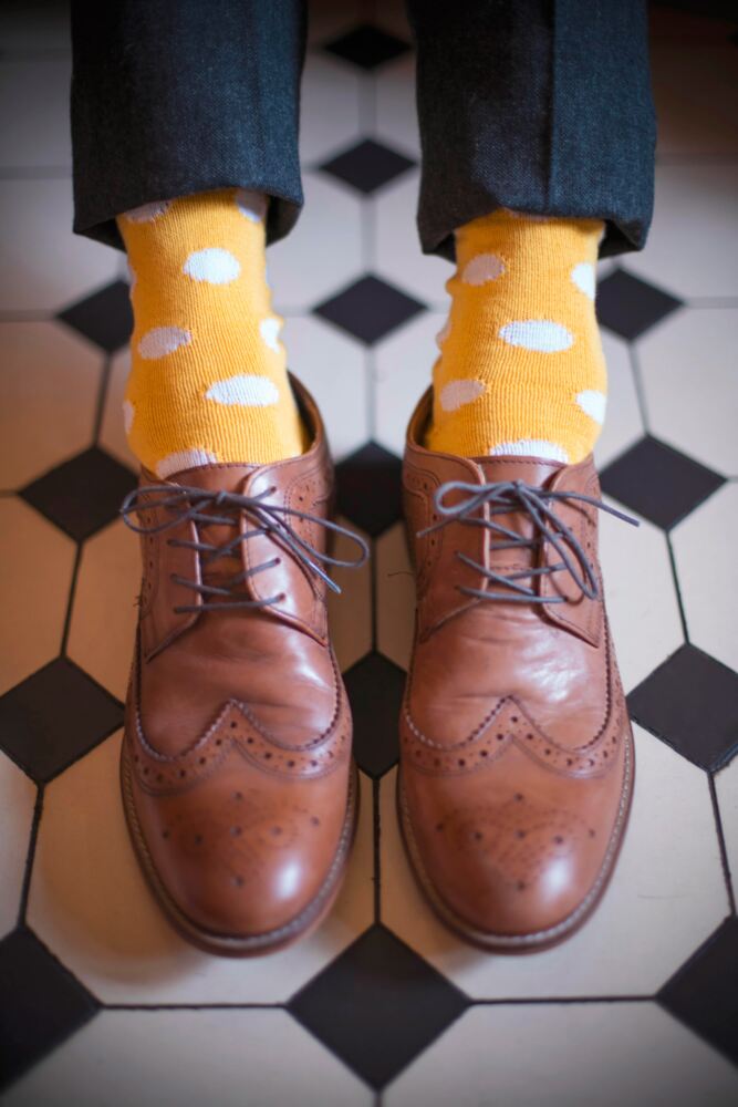 SOCKSHOP  Of LondonMens Cotton Spotty Socks