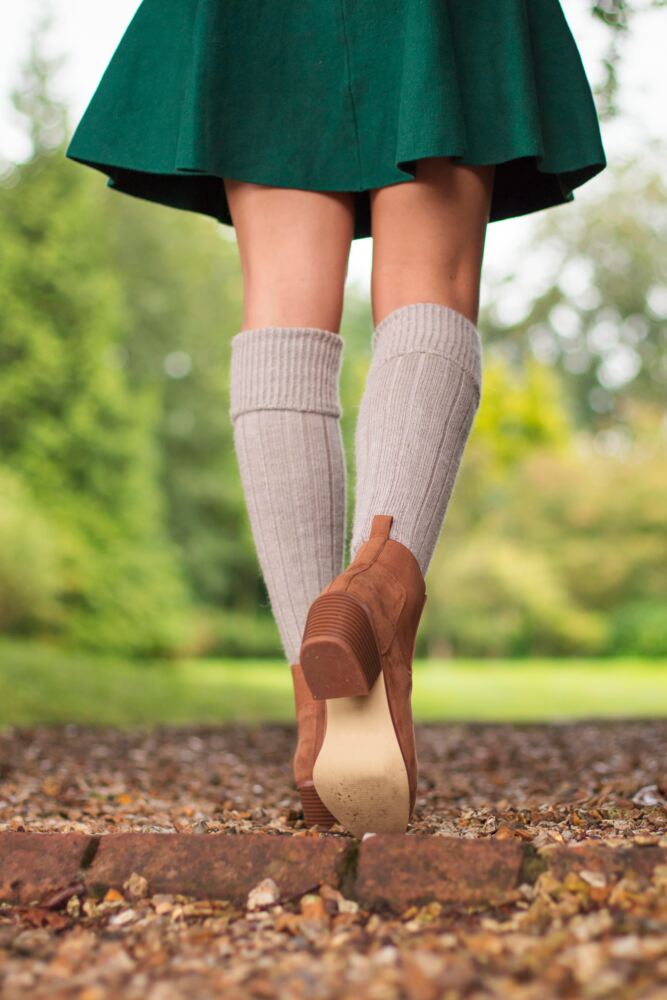 SOCKSHOP  of LondonMens & Womens Mohair Knee High Socks with Extra Cushioning & Ribbed Top