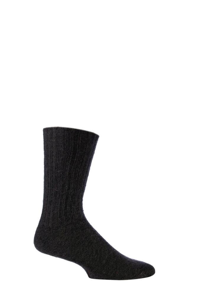SOCKSHOP  Of LondonMens & Womens Mohair Ribbed Socks With Cushioning