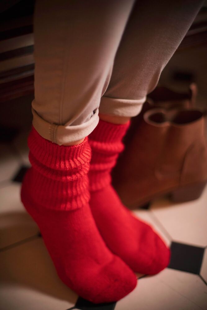 SOCKSHOP  of LondonMens & Womens Mohair Ribbed Socks with Cushioning