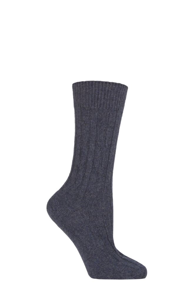 SOCKSHOP  Of LondonWomens Cashmere Cable Knit Bed Socks