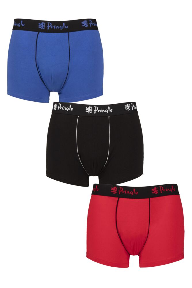 Sockshop PringleMens Combed Cotton Trunks 3-Pack