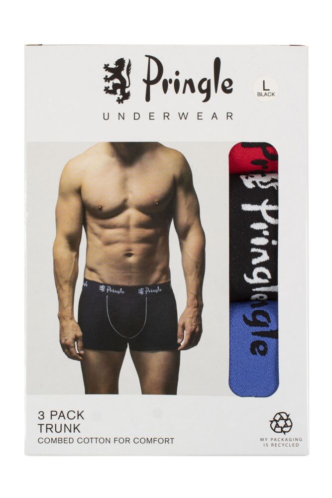 sockshop PringleMens Combed Cotton Trunks 3-Pack