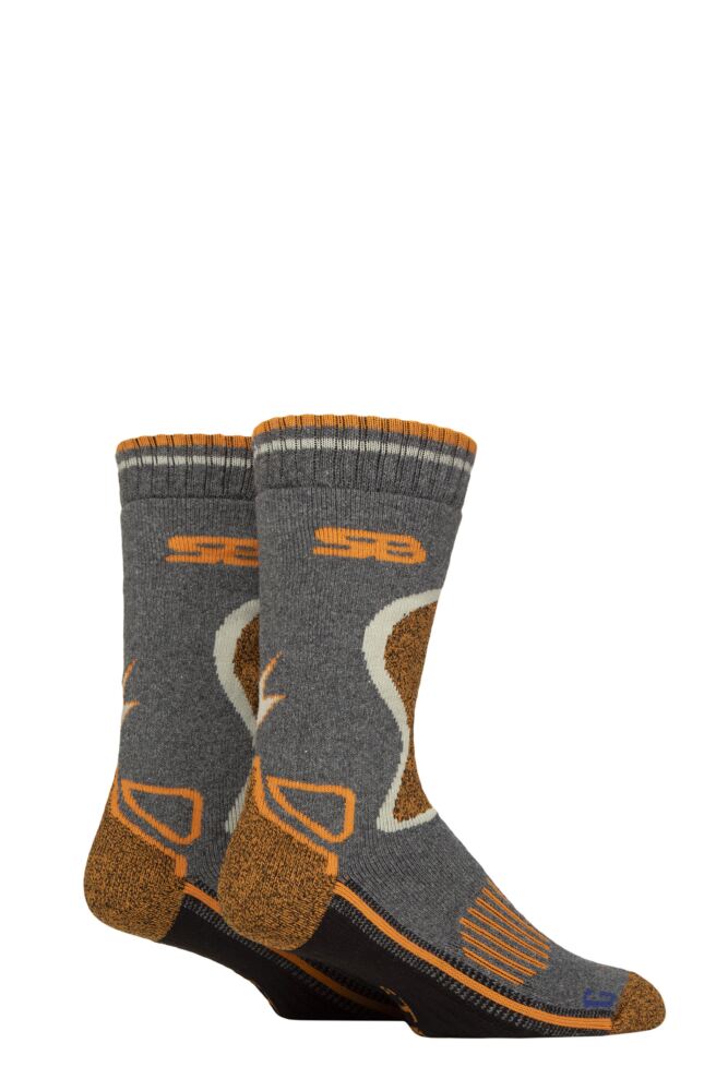 Sockshop Storm BlocMens Wool Blend Socks 2-Pair