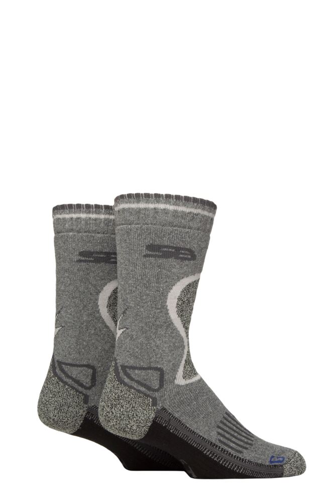 Sockshop Storm BlocMens Wool Blend Socks 2-Pair