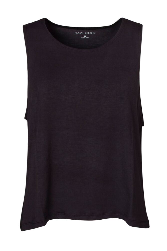 Sockshop Tavi NoirWomens Modal High Low Tank Top