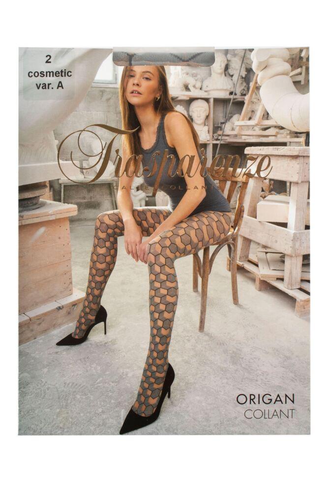 sockshop TrasparenzeWomens Origan Geometric Tights