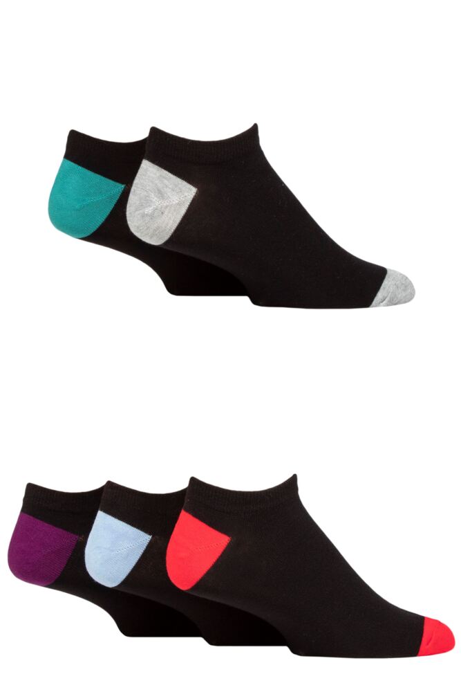 Sockshop WildfeetMens Bamboo Trainer Socks 5-Pair