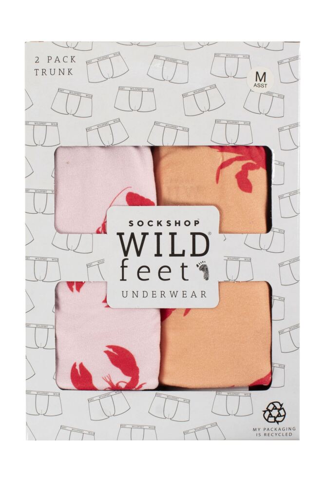 sockshop WildfeetMens Patterned Trunks 2-Pack