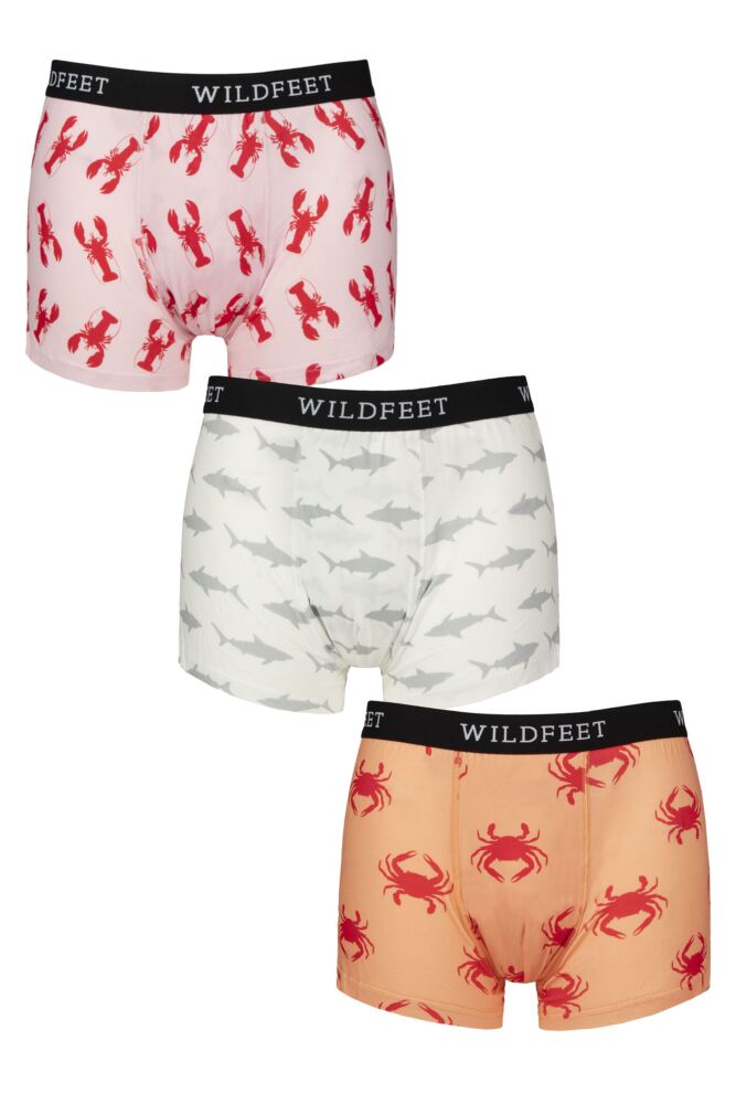 Sockshop WildfeetMens Patterned Trunks 3-Pack
