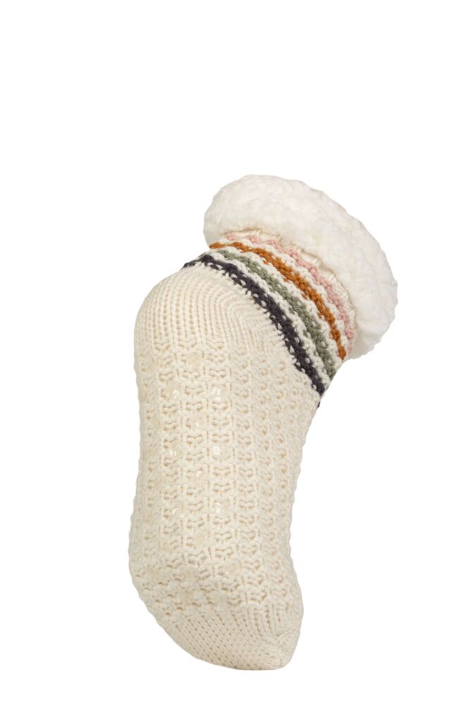 Sockshop WildfeetWomens Fleece Lined Slippers