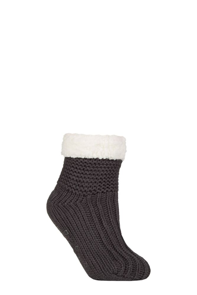 Sockshop WildfeetWomens Fleece Lined Slippers