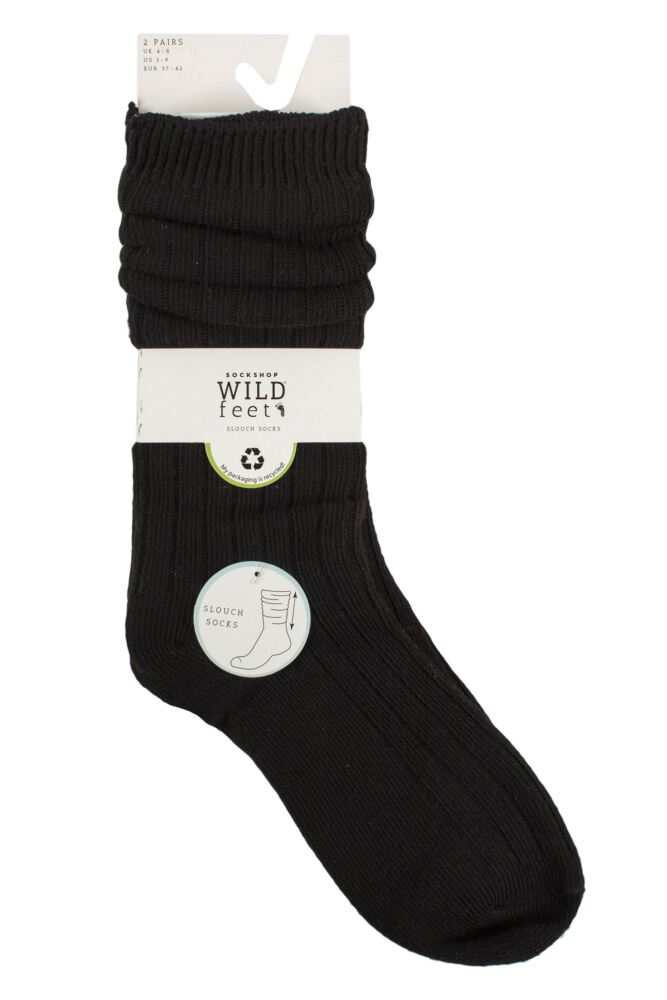sockshop WildfeetWomens Slouch Socks 2-Pair