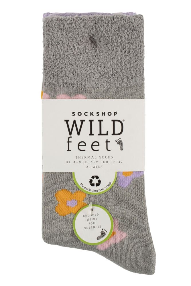 sockshop WildfeetWomens Thermal Socks 2-Pair