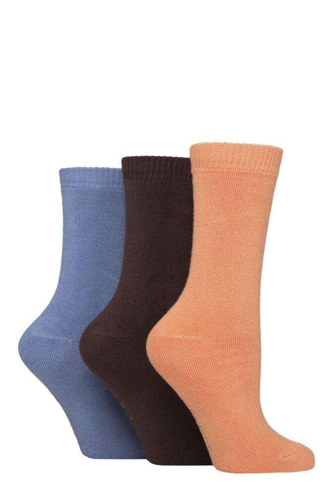 SOCKSHOP Womens Bamboo Cushioned Boot Socks 3-Pair