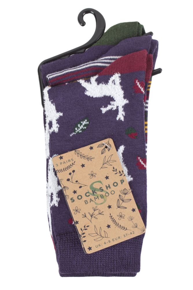 SOCKSHOP Womens Bamboo Feather Socks 3-Pair