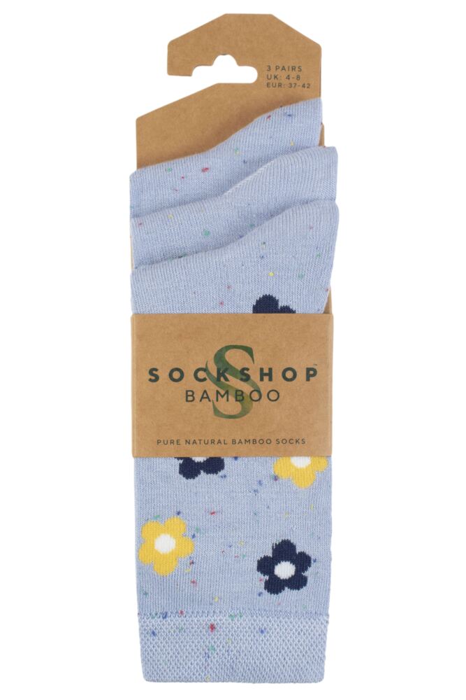 SOCKSHOP Womens Bamboo Speckled Socks 3-Pair