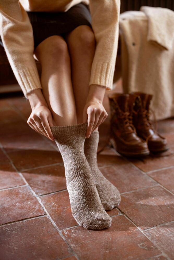 SOCKSHOP Womens Chenille Boot Socks 2-Pair