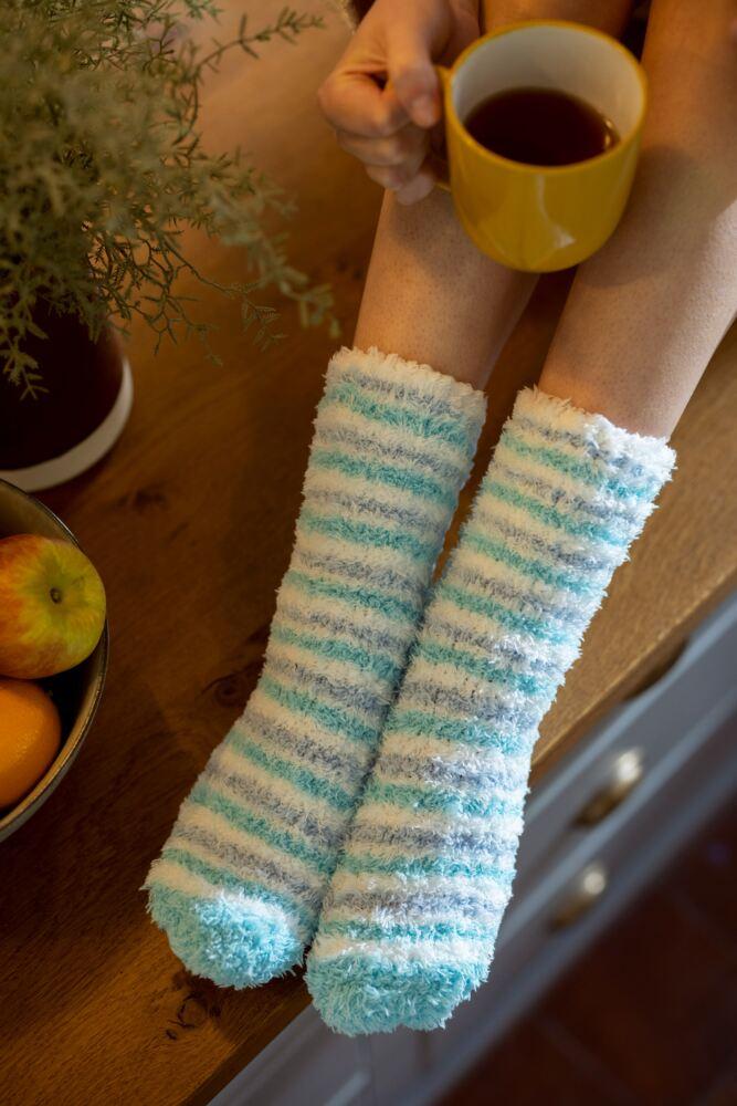 SOCKSHOP Womens Fluffy & Cosy Leisure Socks 2-Pair