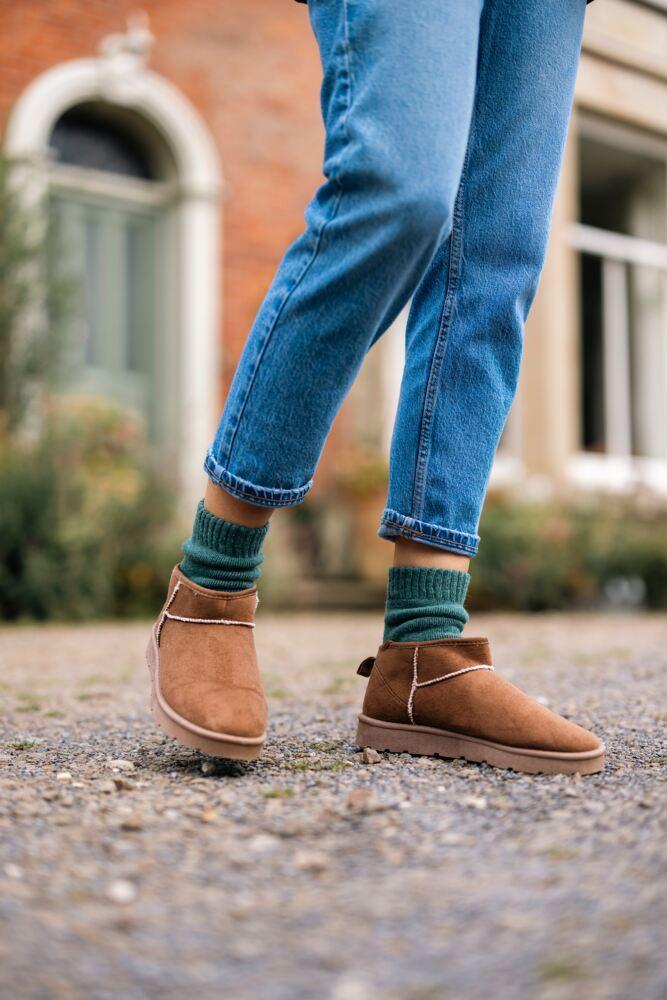 SOCKSHOP Womens Striped & Plain Boot Socks 2-Pair