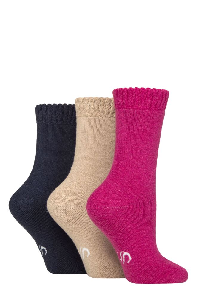 SOCKSHOP Womens Wool Blend Thermal Socks 3-Pair