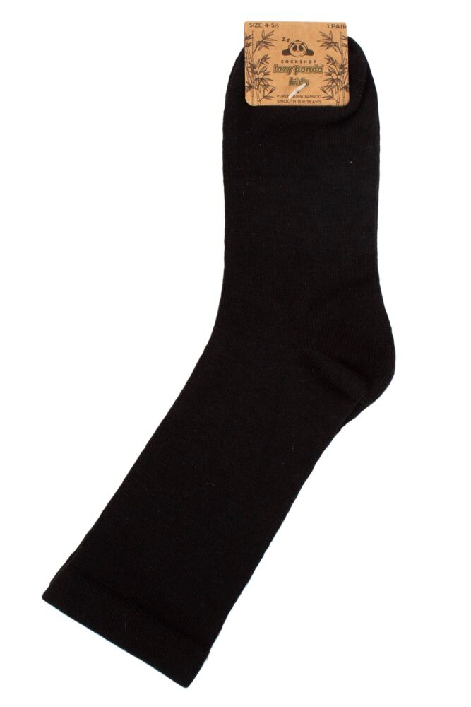 SOCKSHOP Kids Bamboo Plain Mid-Weight Socks with Comfort Cuff & Smooth Toe Seams