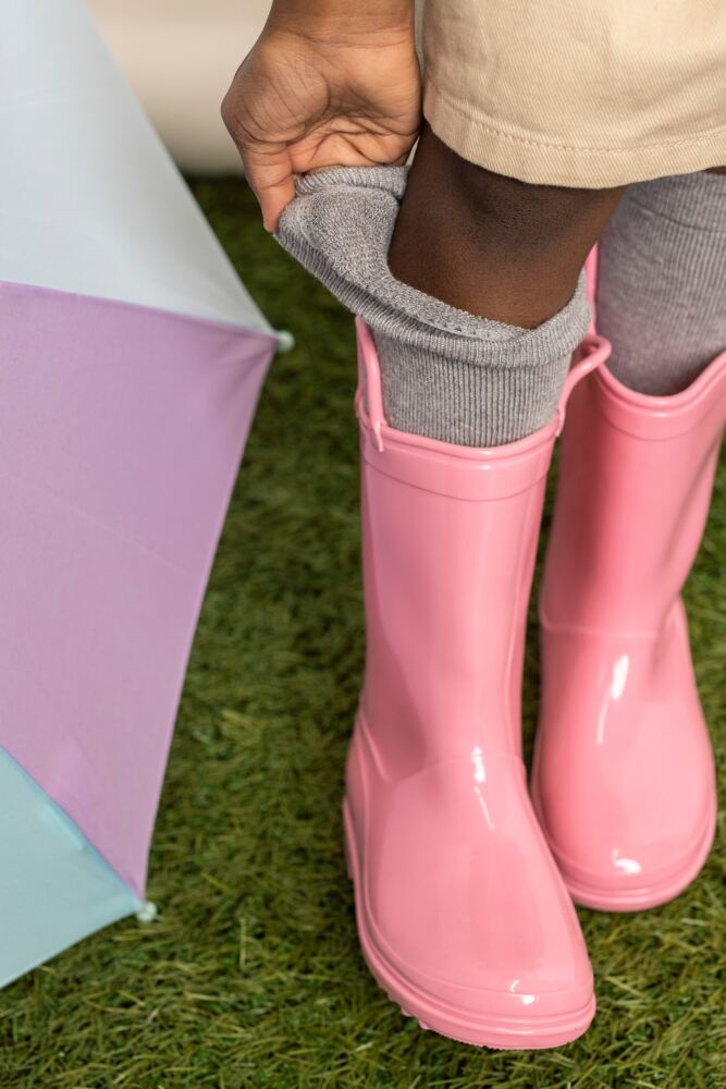 SOCKSHOP Kids Bamboo Plain Wellyboot Full Cushion Socks With Comfort Cuff & Smooth Toe Seams