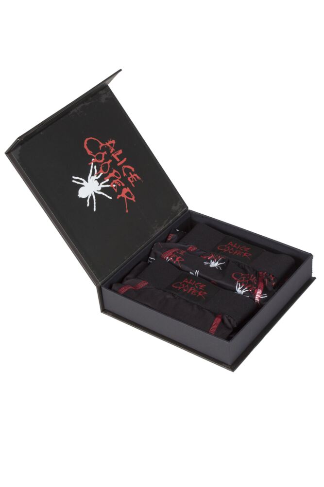 SOCKSHOP Mens Alice Cooper 'Constrictor' Boxer Shorts 2-Pack Gift Box