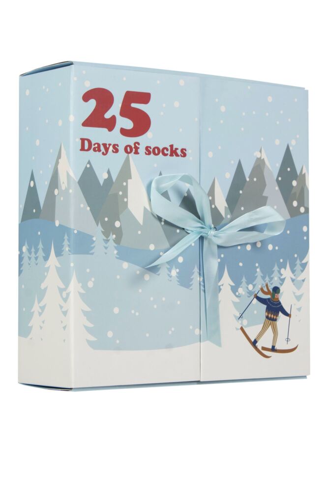 SOCKSHOP Mens And Womens Bamboo Christmas Advent Calendar - 25 Pair