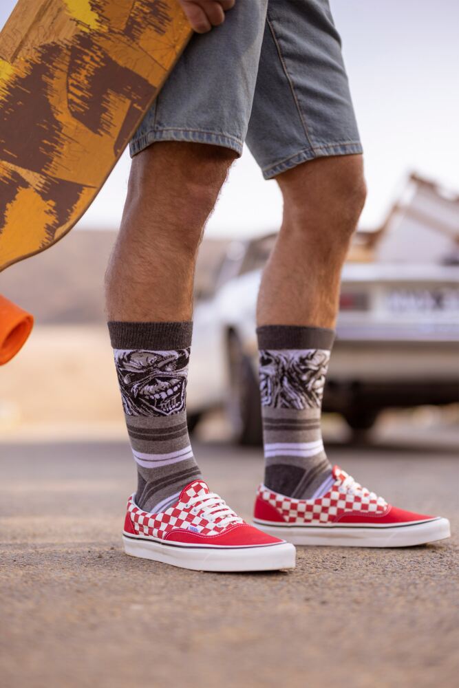 SOCKSHOP Mens And Womens Iron Maiden 'The Number Of The Beast' Cotton Socks 4-Pair Gift Box