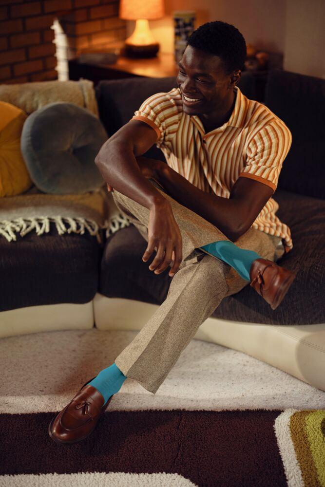 SOCKSHOP Mens Bamboo Colour Burst Socks with Smooth Toe Seams