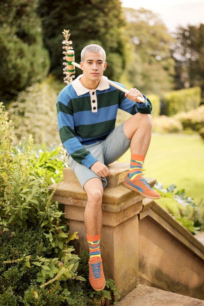 SOCKSHOP Mens Bamboo Plain Patterned Striped Heel & Toe Socks 3-Pair