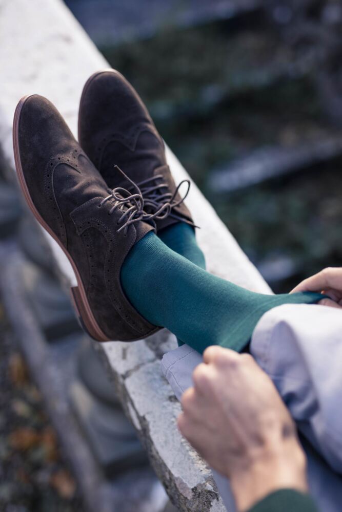 SOCKSHOP Mens Bamboo Plain Socks With Smooth Toe Seams & Comfort Cuff 3-Pair