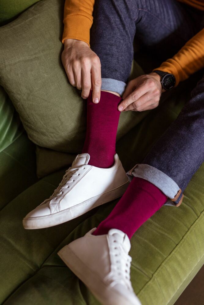 SOCKSHOP Mens Bamboo Plain Socks With Smooth Toe Seams & Comfort Cuff 3-Pair