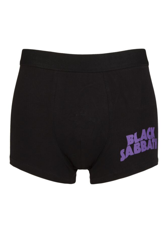 SOCKSHOP Mens Cotton Music Collection Black Sabbath Boxer Shorts