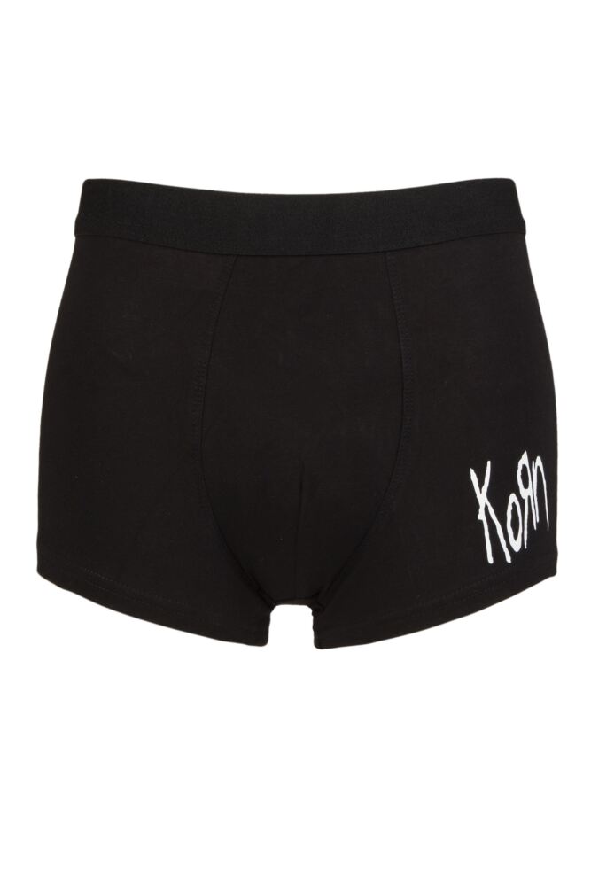 SOCKSHOP Mens Cotton Music Collection Korn Boxer Shorts