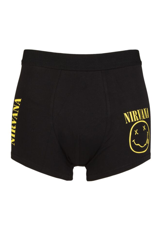 SOCKSHOP Mens Cotton Music Collection Nirvana Boxer Shorts