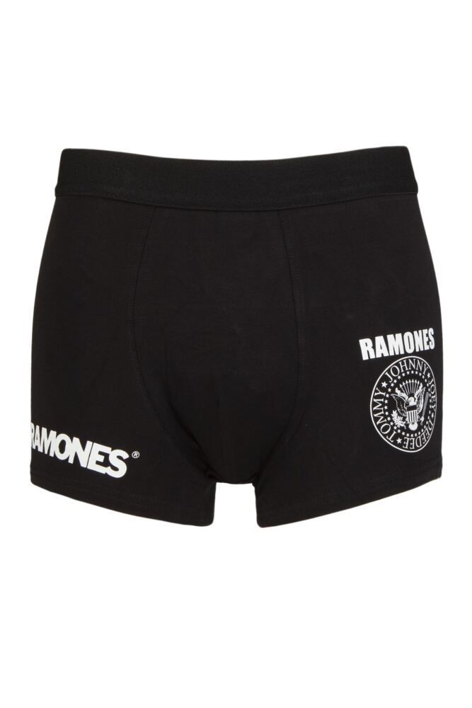 SOCKSHOP Mens Cotton Music Collection Ramones Boxer Shorts