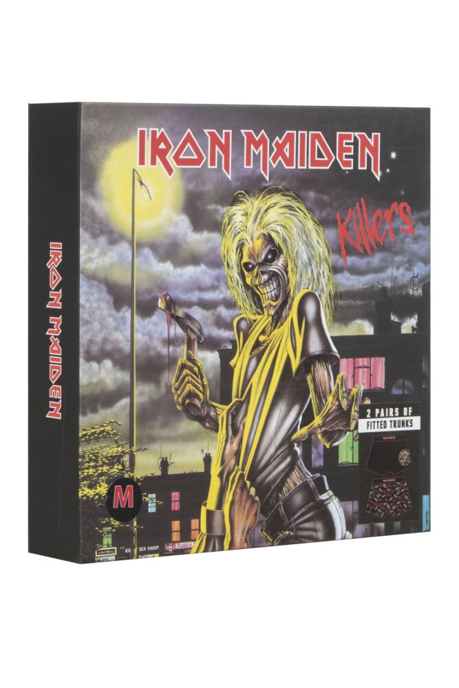 SOCKSHOP Mens Iron Maiden 'Killers' Boxer Shorts 2-Pack Gift Box