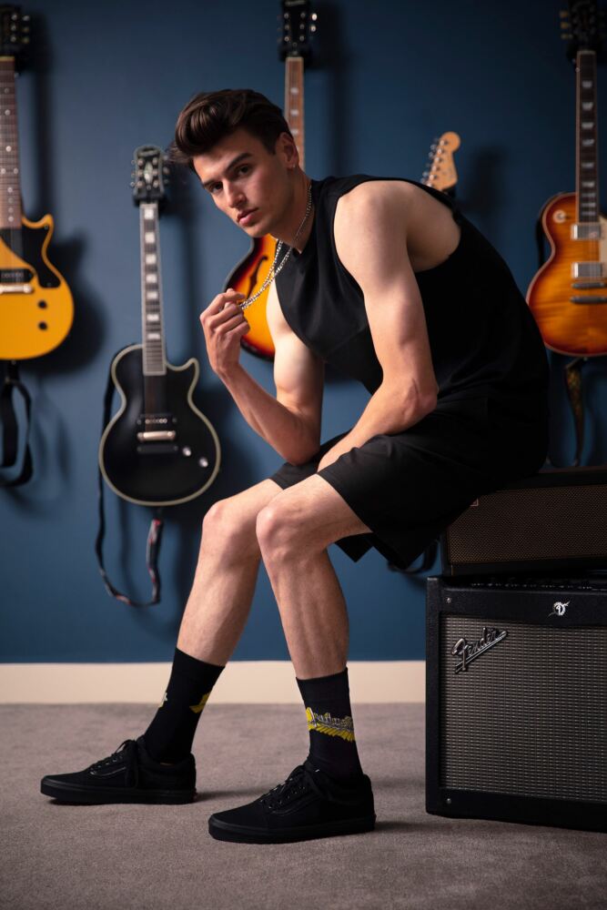 SOCKSHOP Mens Judas Priest 'British Steel' Cotton Socks 4-Pair Gift Box