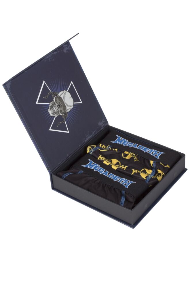 SOCKSHOP Mens Megadeth 'Rust In Peace' Boxer Shorts 2-Pack Gift Box