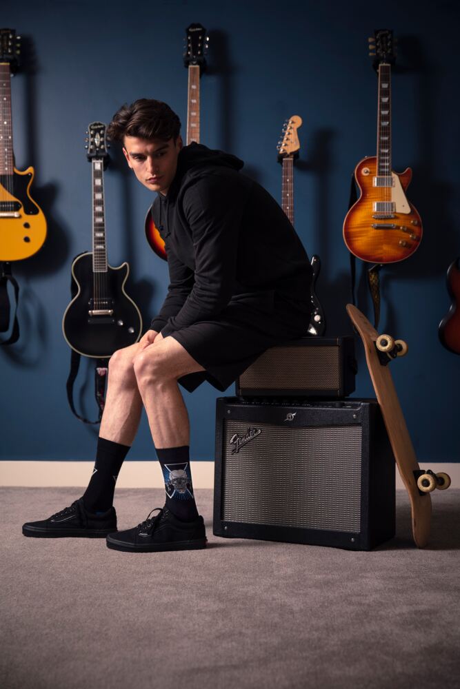 SOCKSHOP Mens Megadeth 'Rust In Peace' Cotton Socks 4-Pair Gift Box