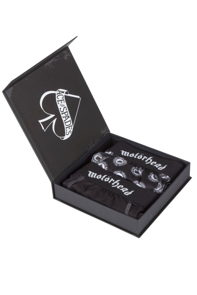 SOCKSHOP Mens Motörhead 'Ace Of Spades' Boxer Shorts 2-Pack Gift Box