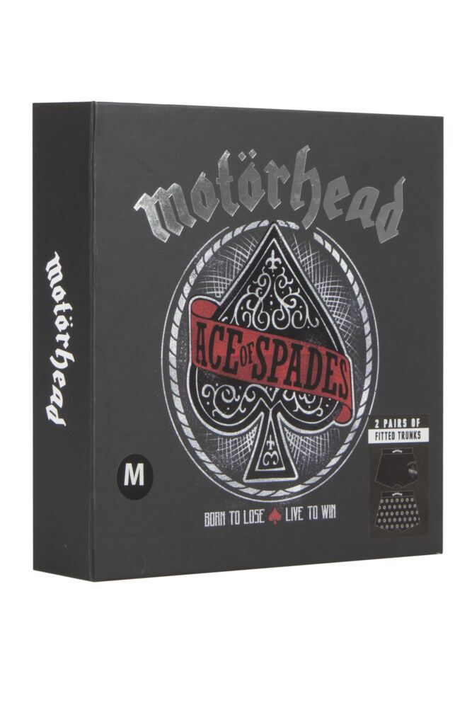 SOCKSHOP Mens Motörhead 'Ace of Spades' Boxer Shorts 2-Pack Gift Box