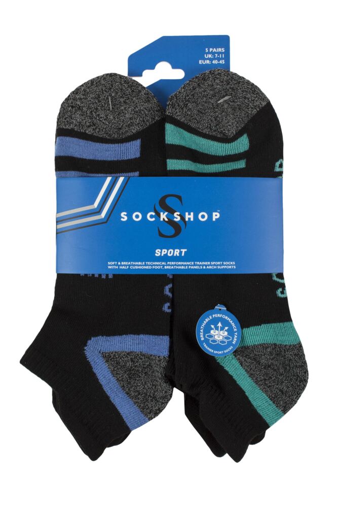 SOCKSHOP Mens Sport Performance Technical Socks 5-Pair